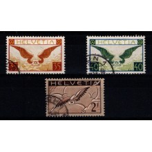 Luftpost - 1929-30 - Schweiz - Komplet sæt.